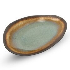 Korin Durable Sage Green Abstract Plate 12"