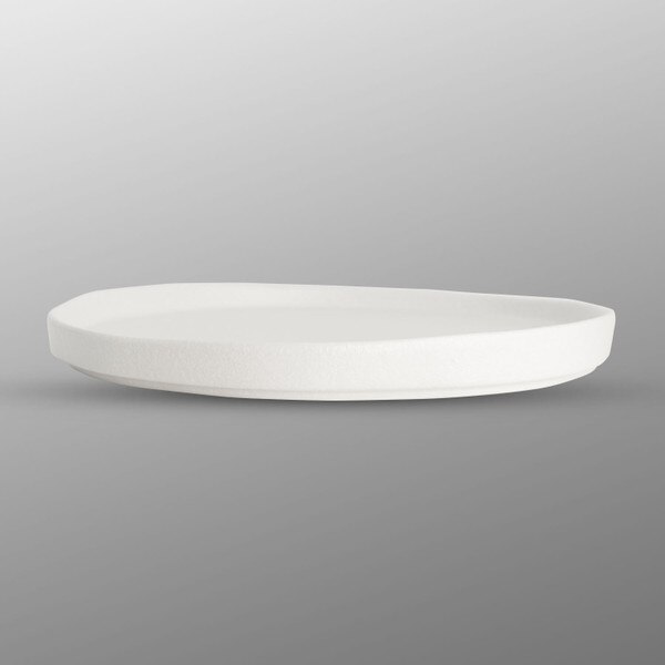 Image of Korin Durable White Textured Rim Round Plate 9" 2