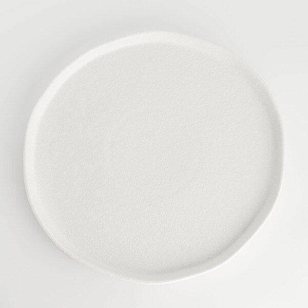 Image of Korin Durable White Textured Rim Round Plate 9" 3