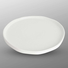 Korin Durable White Flat Round Plate