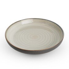 Korin Durable Beige Spiral Round Plate 7.75"