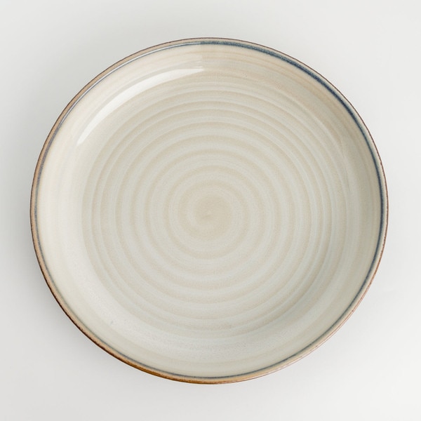 Image of Korin Durable Beige Spiral Round Plate 7.75" 3