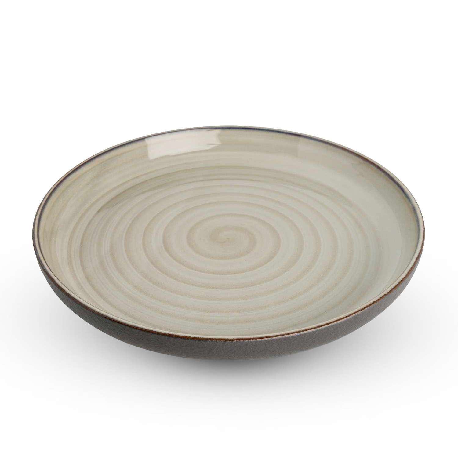Korin Durable Beige Spiral Round Plate 9.5