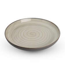 Korin Durable Beige Spiral Round Plate 9.5"