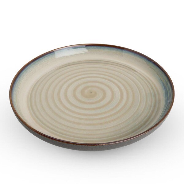 Image of Korin Durable Beige Spiral Round Plate 10.5" 1