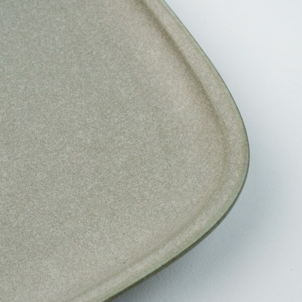Image of Korin Durable Moya Ash Square Plate 10" 4