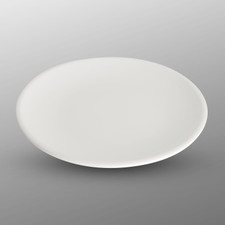Korin Durable White Round Shallow Plate