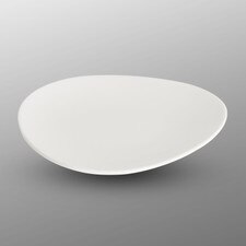 Korin Durable White Round Clamshell Plate