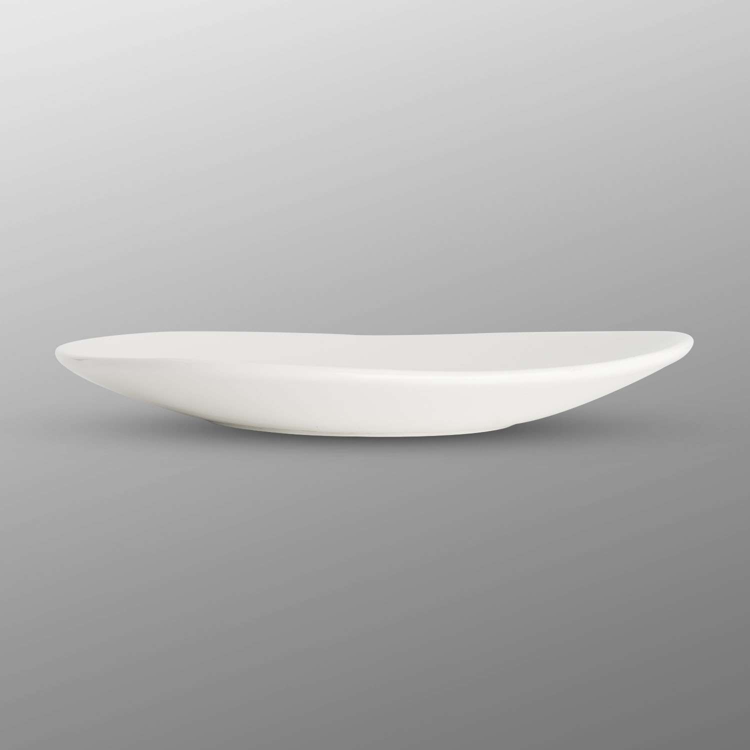 Korin Durable White Clamshell Plate 8.25