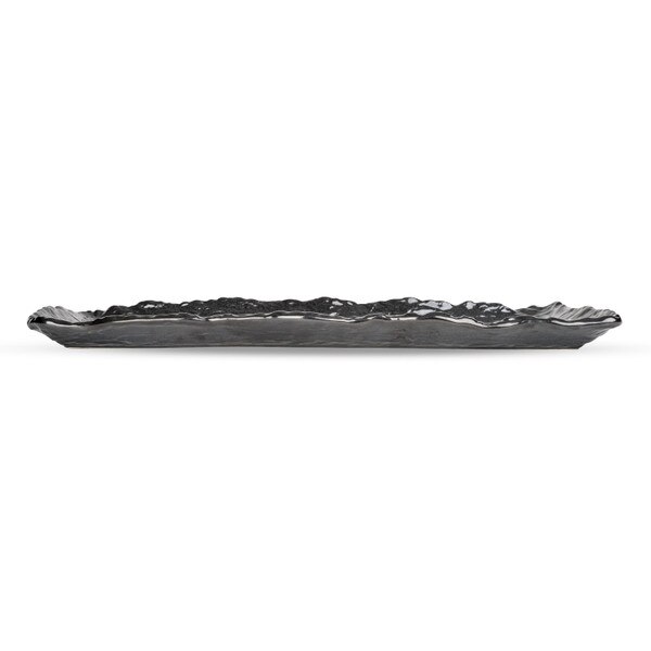 Image of Korin Durable Black Textured Rectangular Plate 16" 2