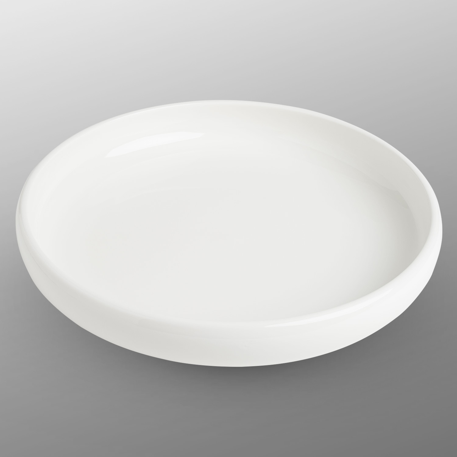 Korin Durable White Rim Plate 10.5