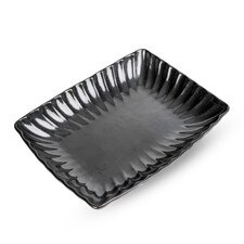 Carbon Black Rectangular Plate 10"