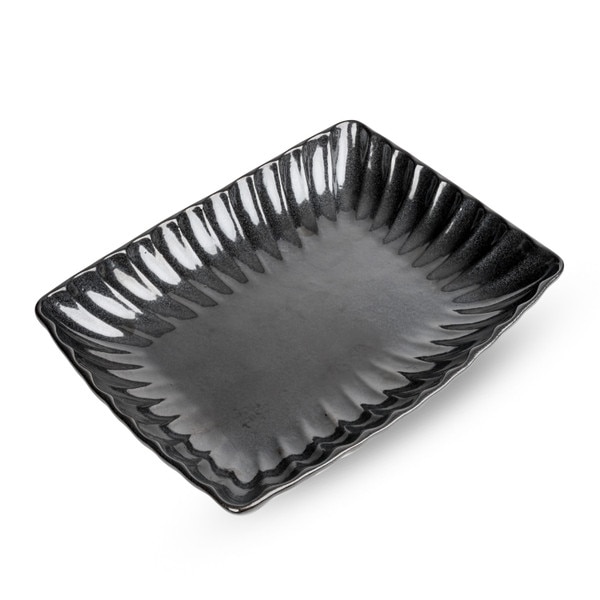 Image of Carbon Black Rectangular Plate 10" 1