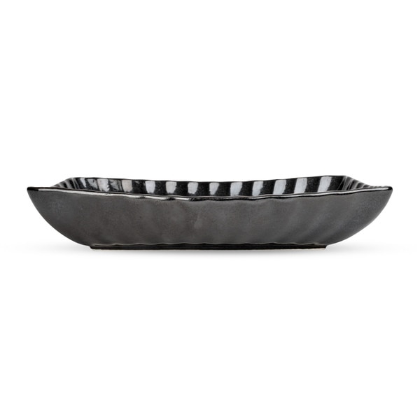 Image of Carbon Black Rectangular Plate 10" 2