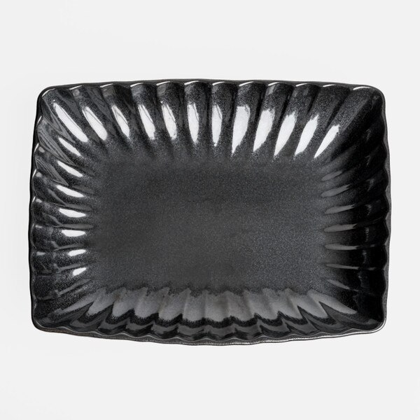Image of Carbon Black Rectangular Plate 10" 3
