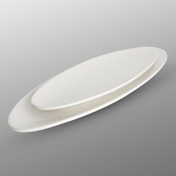 Image of Korin Durable White Oval Plate 16" 4