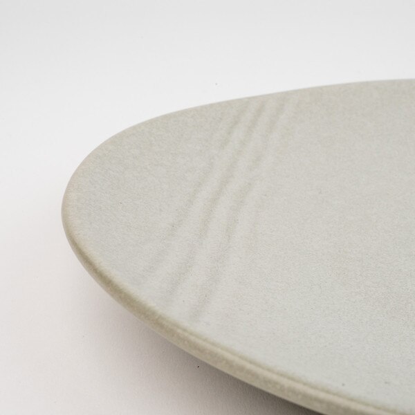 Image of Korin Durable Moya Ash Oval Plate 11.75" 4