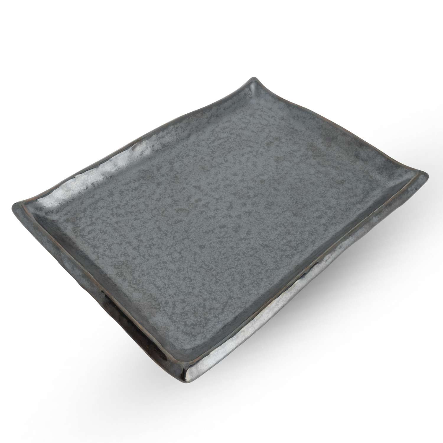 KARE ブラッククッション 60x60cm Tessa Black Rectangular Plate 11.5