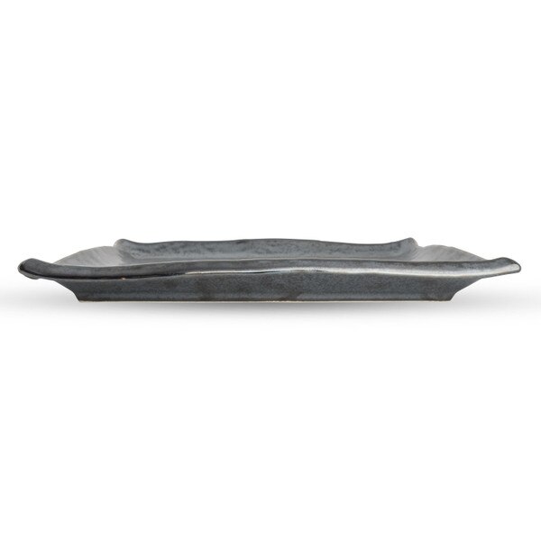 Image of Tessa Black Rectangular Plate 11.5" 2