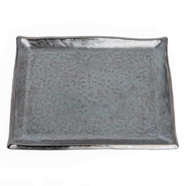 Image of Tessa Black Rectangular Plate 11.5" 3