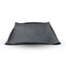 Tessa Black Square Plate 8.5"