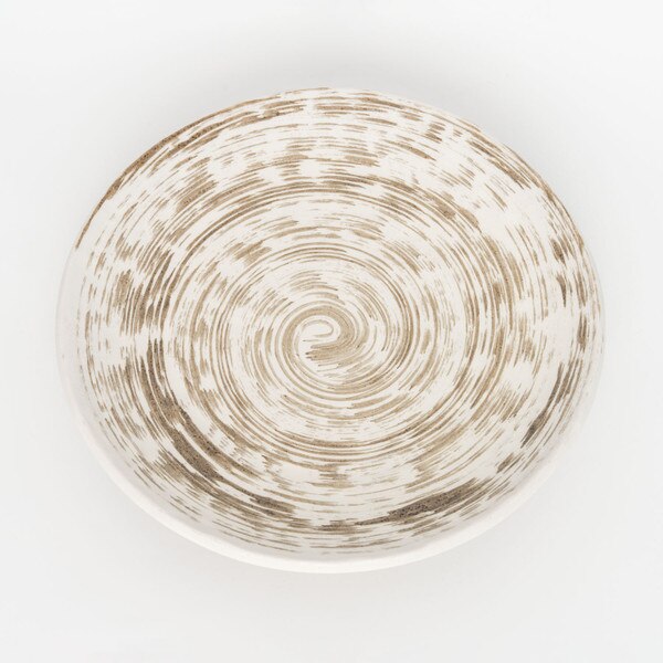 Image of Uzumaki Brown Round Plate 9.5" 3