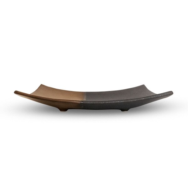 Image of Kinsai Black Rectangular Plate 8" 2