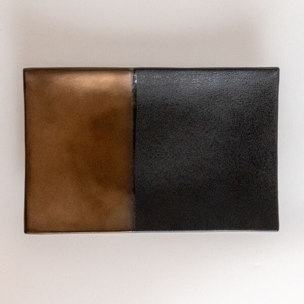 Image of Kinsai Black Rectangular Plate 8" 3