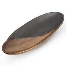 Kinsai Black Oval Plate 13.25"