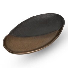 Kinsai Black Oval Plate 9.25"