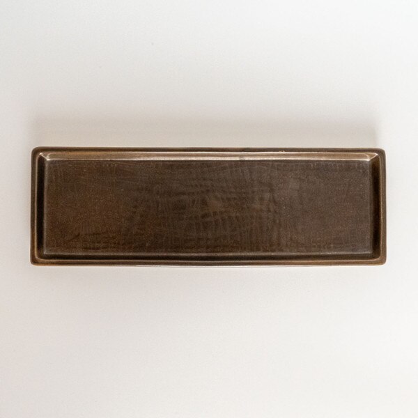 Image of Musashi Gold Rectangular Plate 9.25" 3