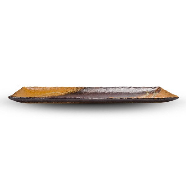 Image of Irabo Brown Rectangular Plate 20" 2