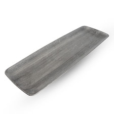 Shusetsu Silver Rectangular Plate 13.25"