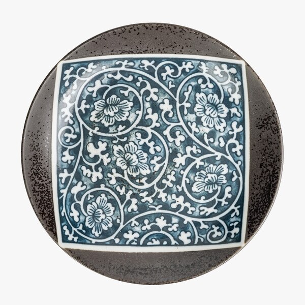 Image of Tako Karakusa Round Plate 6.5" 3