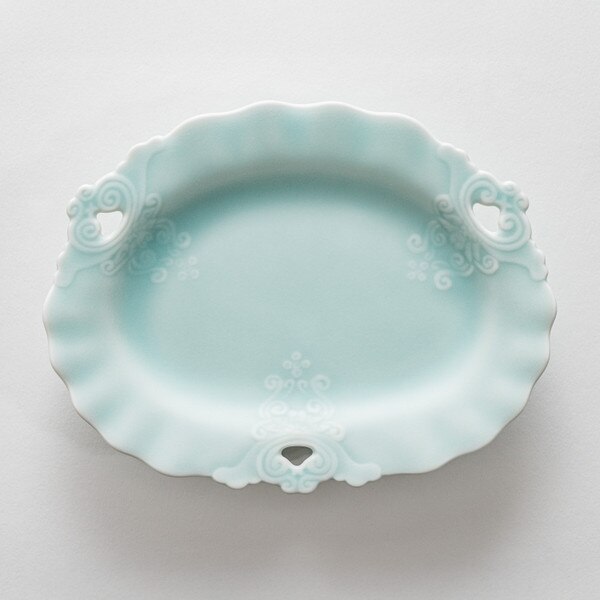 Image of Moist Seiji Arabesque Pattern Plate 6.5" 3