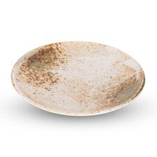Yukishino Brown Round Plate 6.5"