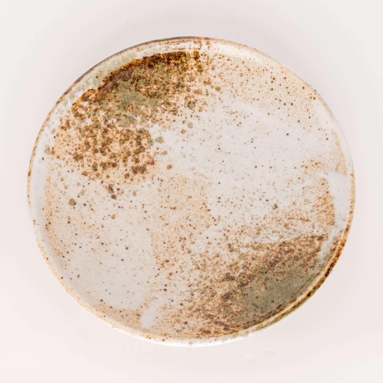 Yukishino Brown Round Plate 6.5