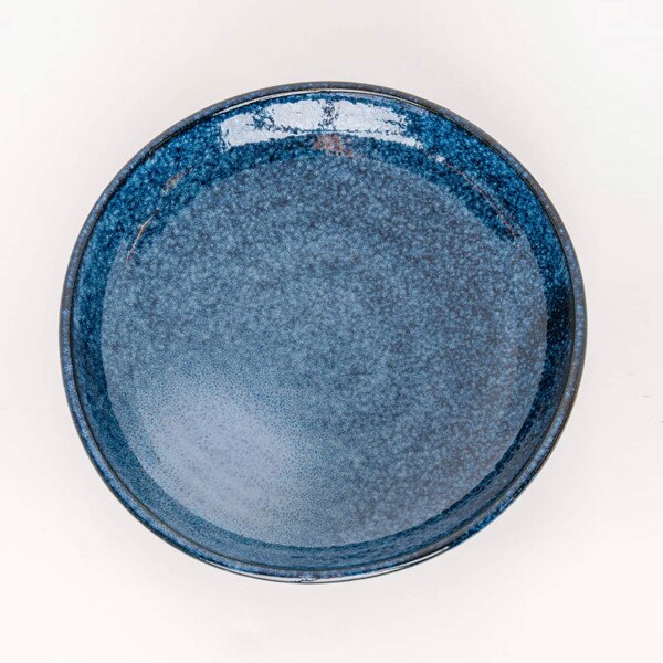 Image of Navy Blue Gradient Round Plate 6.5" 3
