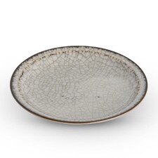 Gray Autumn Round Plate 6.5"