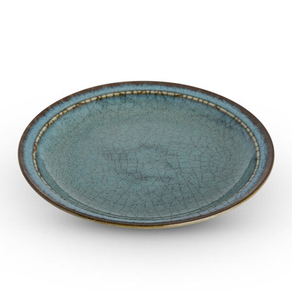 Image of Blue Autumn Round Plate 6.5" 1