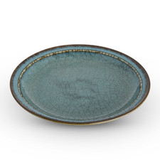 Blue Autumn Round Plate 6.5"