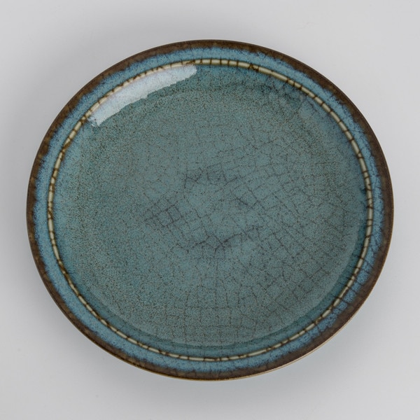 Image of Blue Autumn Round Plate 6.5" 3