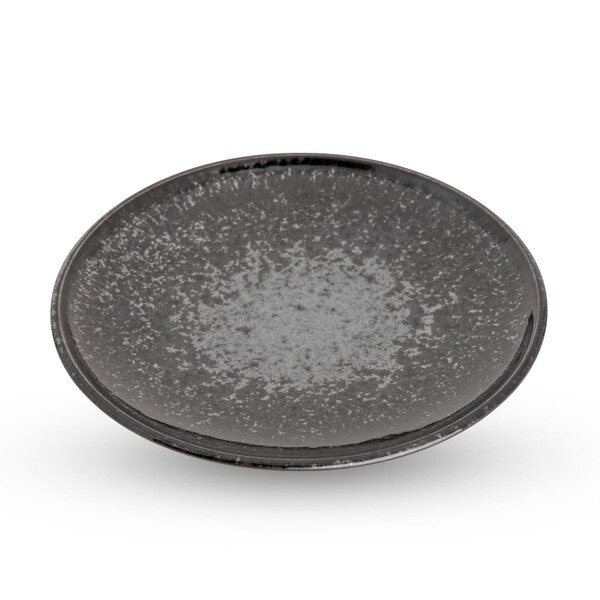 Image of Silver Granite Round Plate 6.5" 1