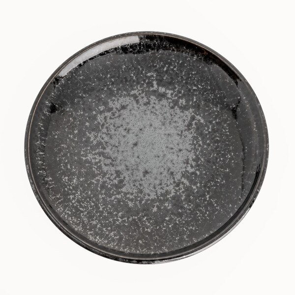 Image of Silver Granite Round Plate 6.5" 3