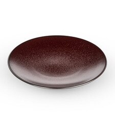 Ginshu Metallic Red Round Plate 6.25"