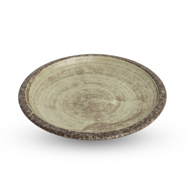 Image of Brown Nenrin Round Plate 5.5" 1