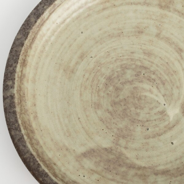 Image of Brown Nenrin Round Plate 5.5" 4