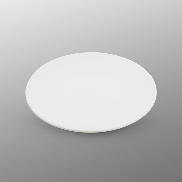 Image of Matte White Flat Round Plate 6.25" 1