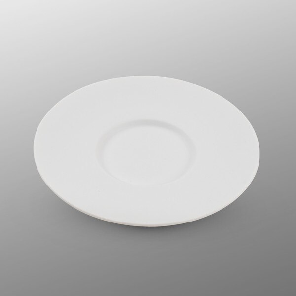 Image of Matte White Cup Saucer 6.5" 1