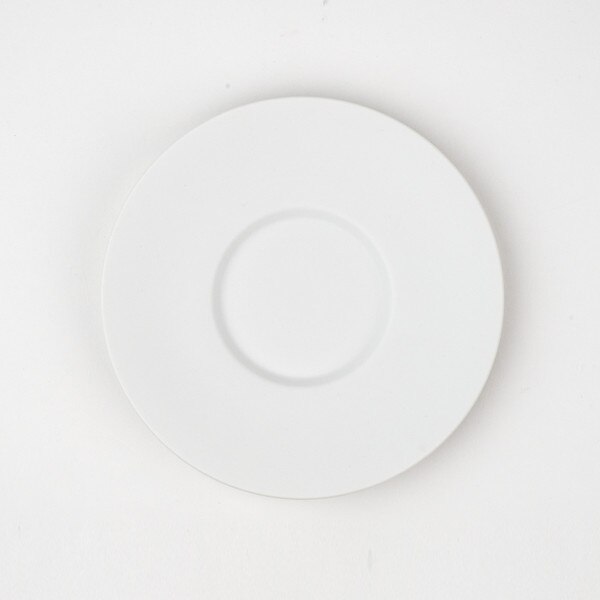 Image of Matte White Cup Saucer 6.5" 3